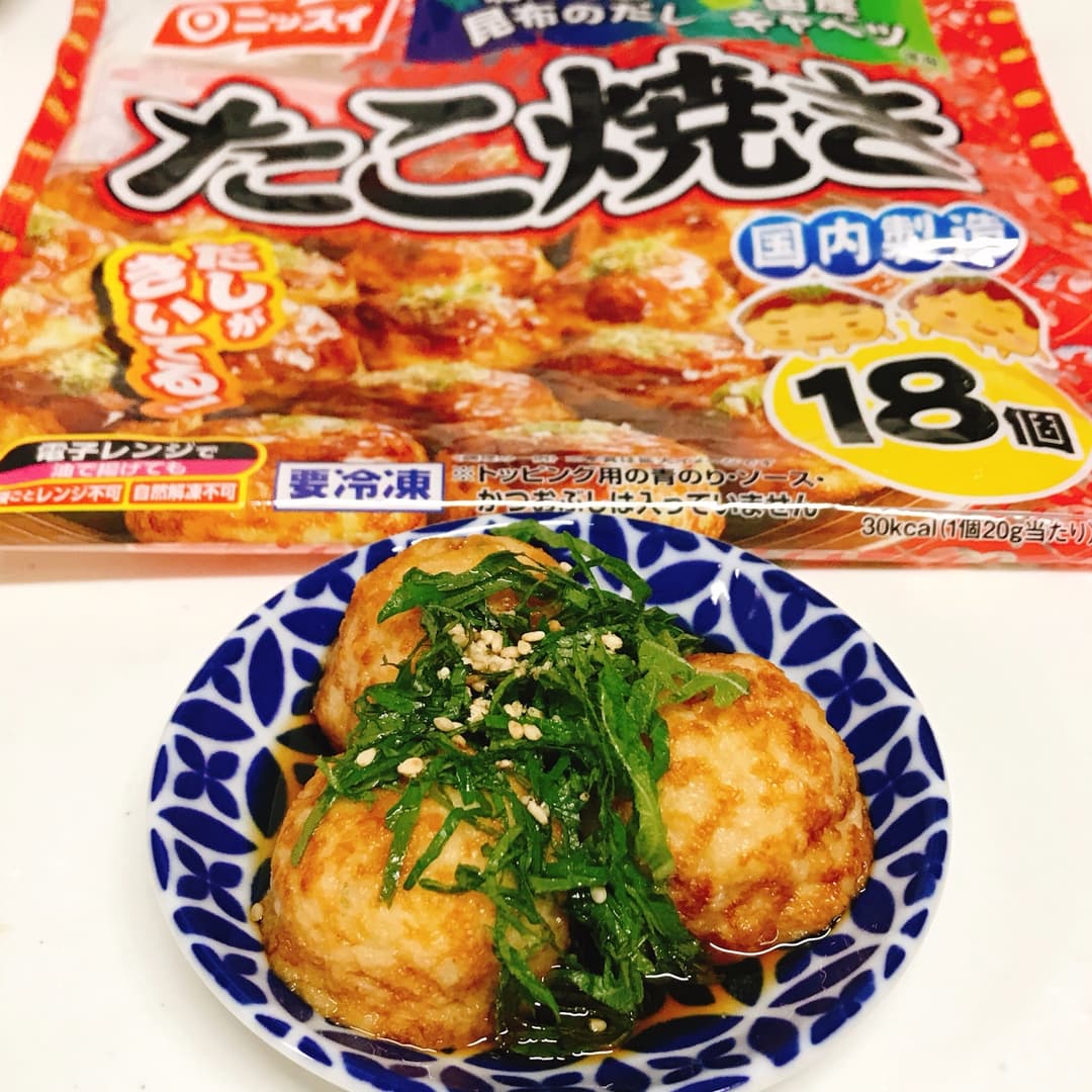 たこ焼きしそポン酢の完成写真