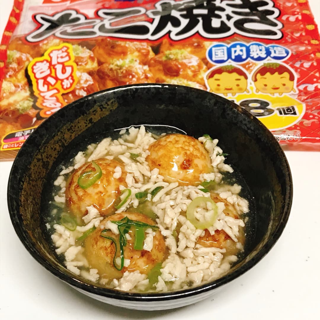 たこ焼き鶏あんかけの完成写真