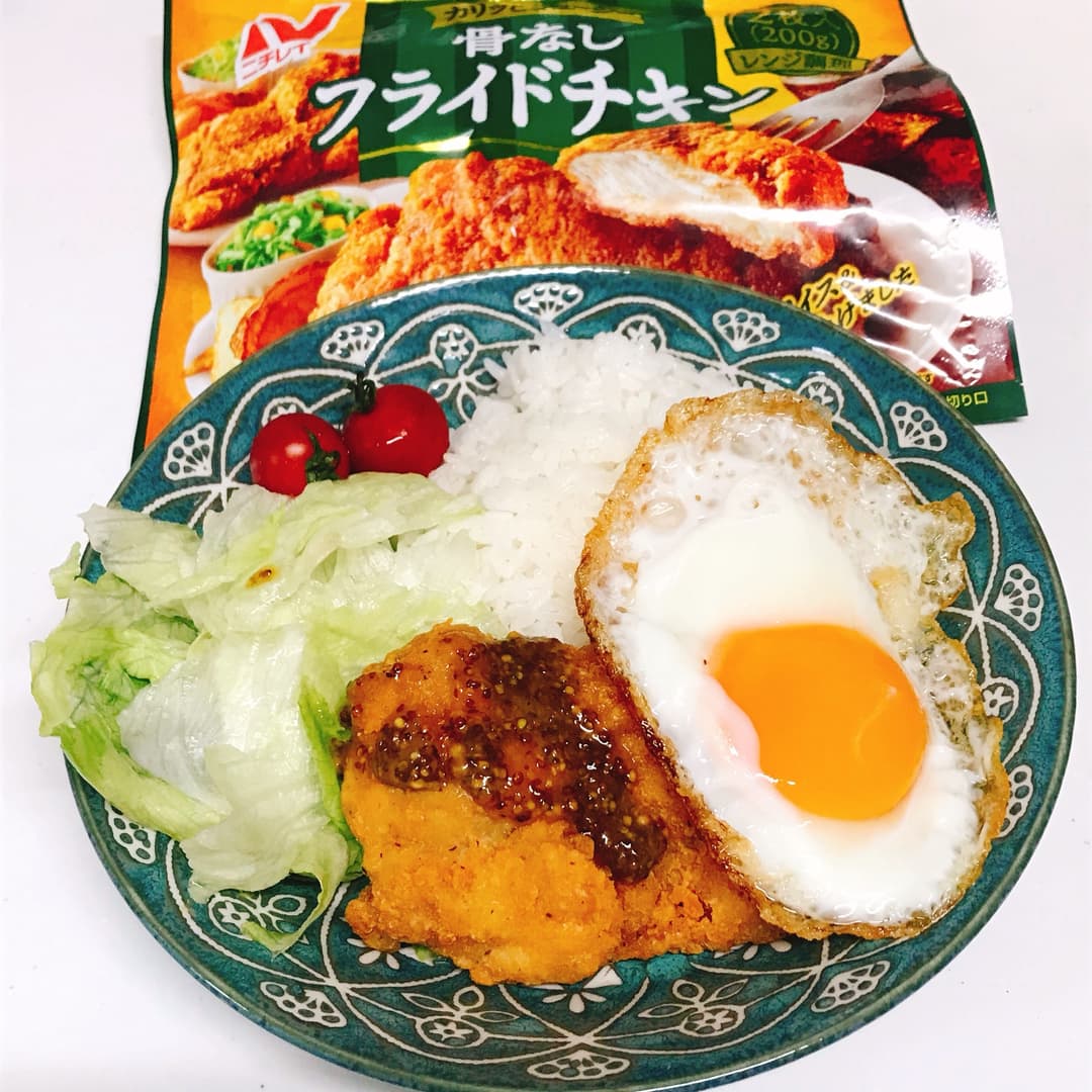 骨なしフライドチキンのハニーマスタードの完成写真