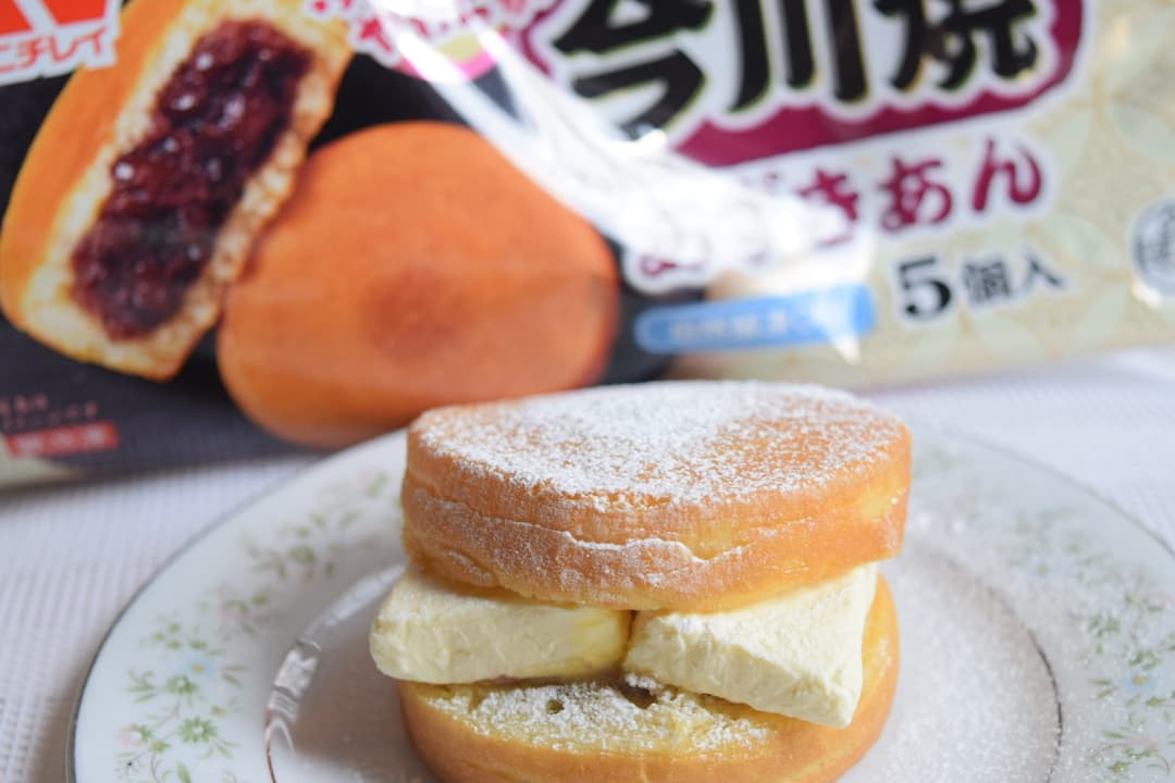 今川焼のクリームチーズサンドの完成写真