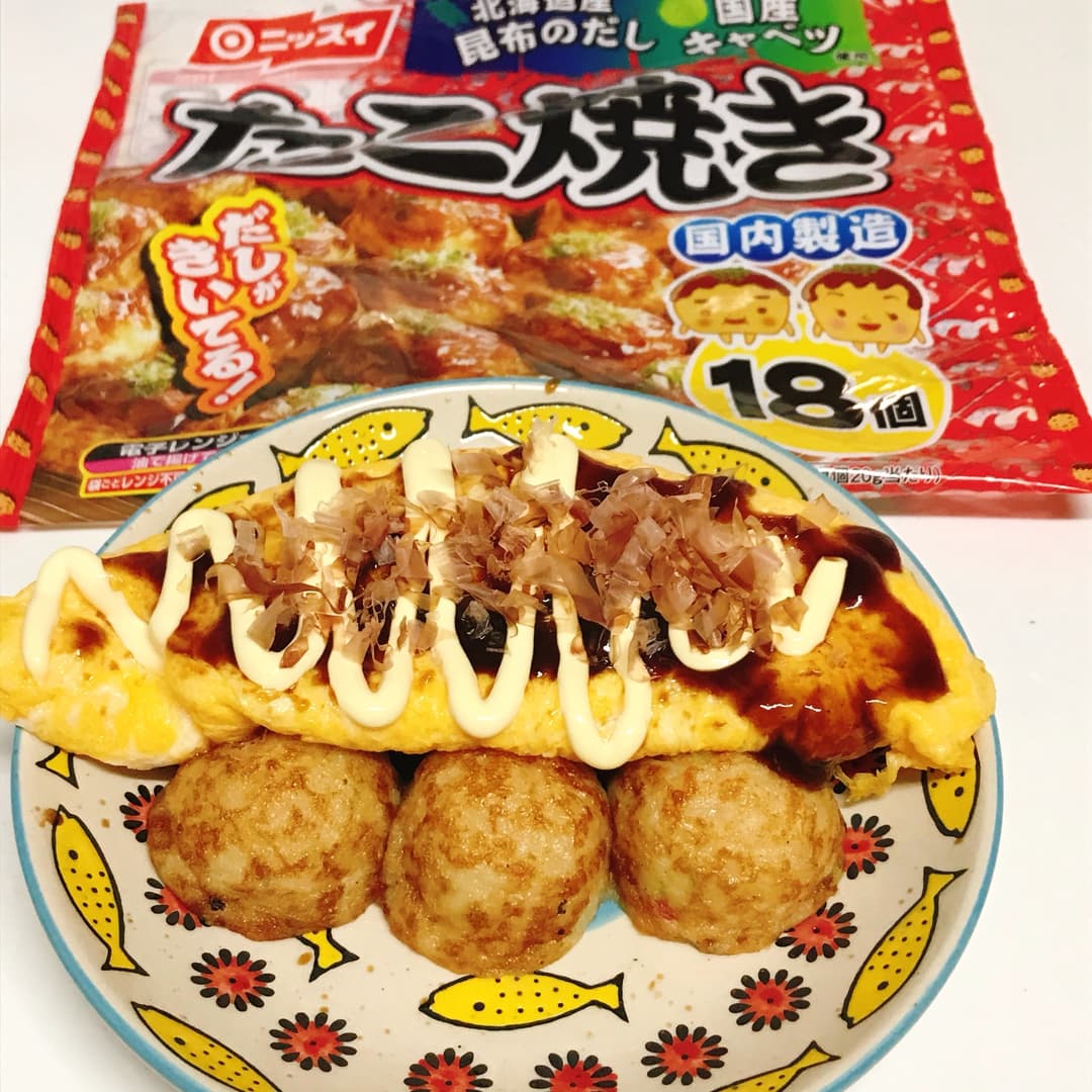 オムたこ焼きの完成写真