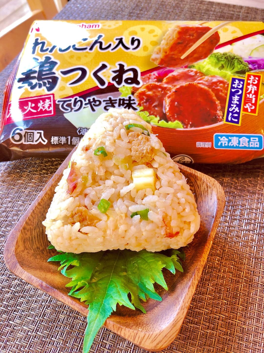 鶏つくねとチーズの混ぜにぎりの完成写真