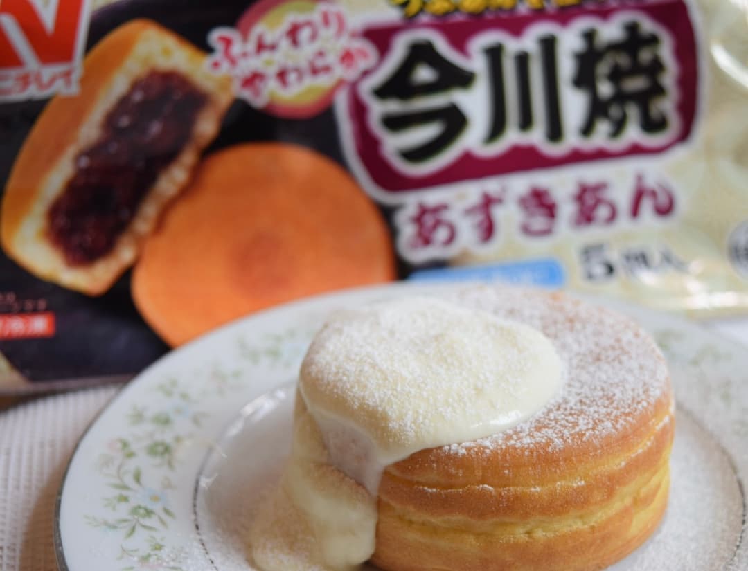 今川焼のホワイトチョコがけの完成写真