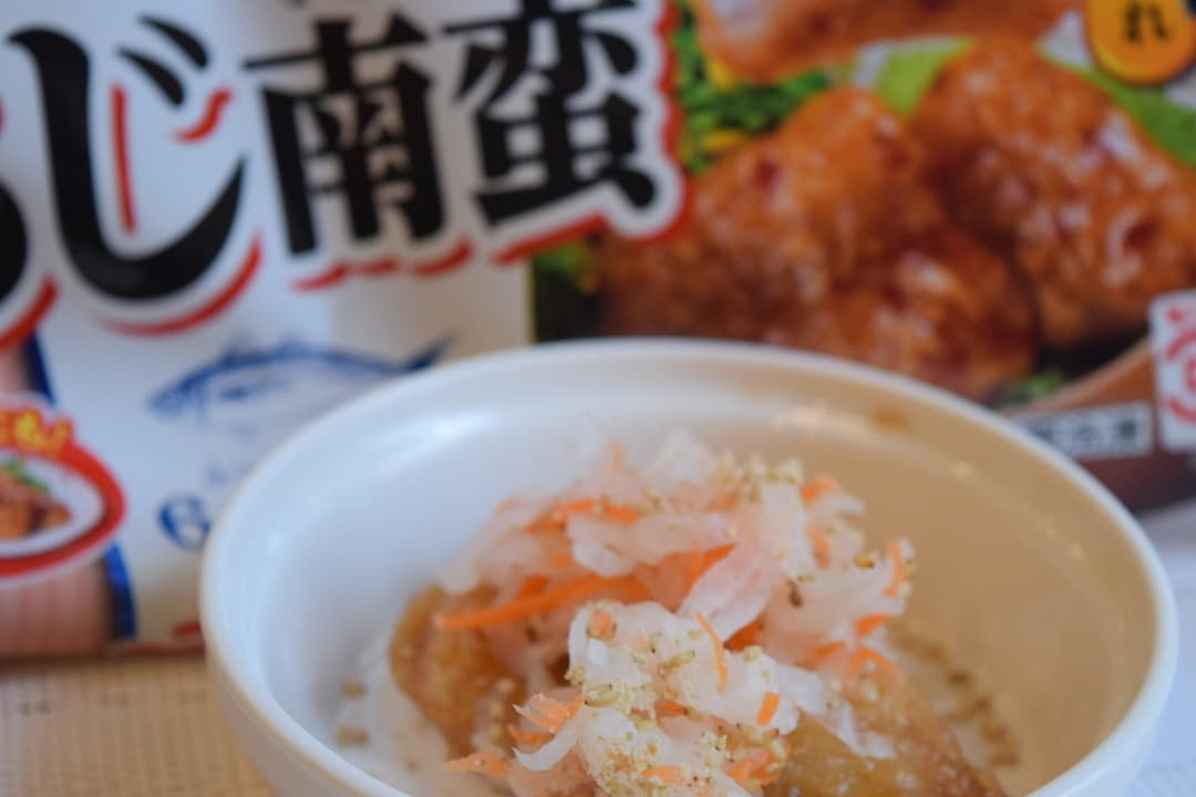 あじ南蛮のなますのせの完成写真