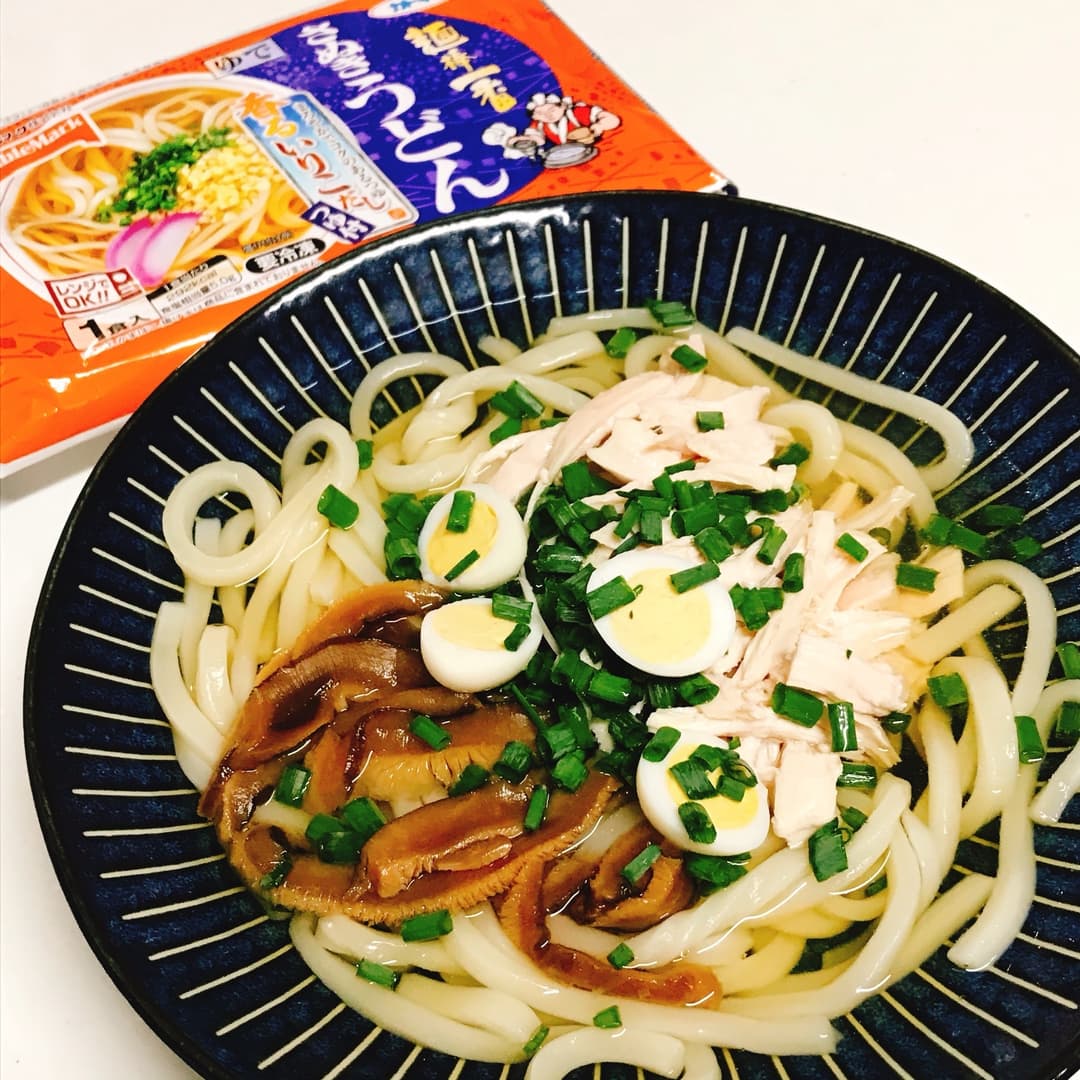 鶏飯風さぬきうどんの完成写真