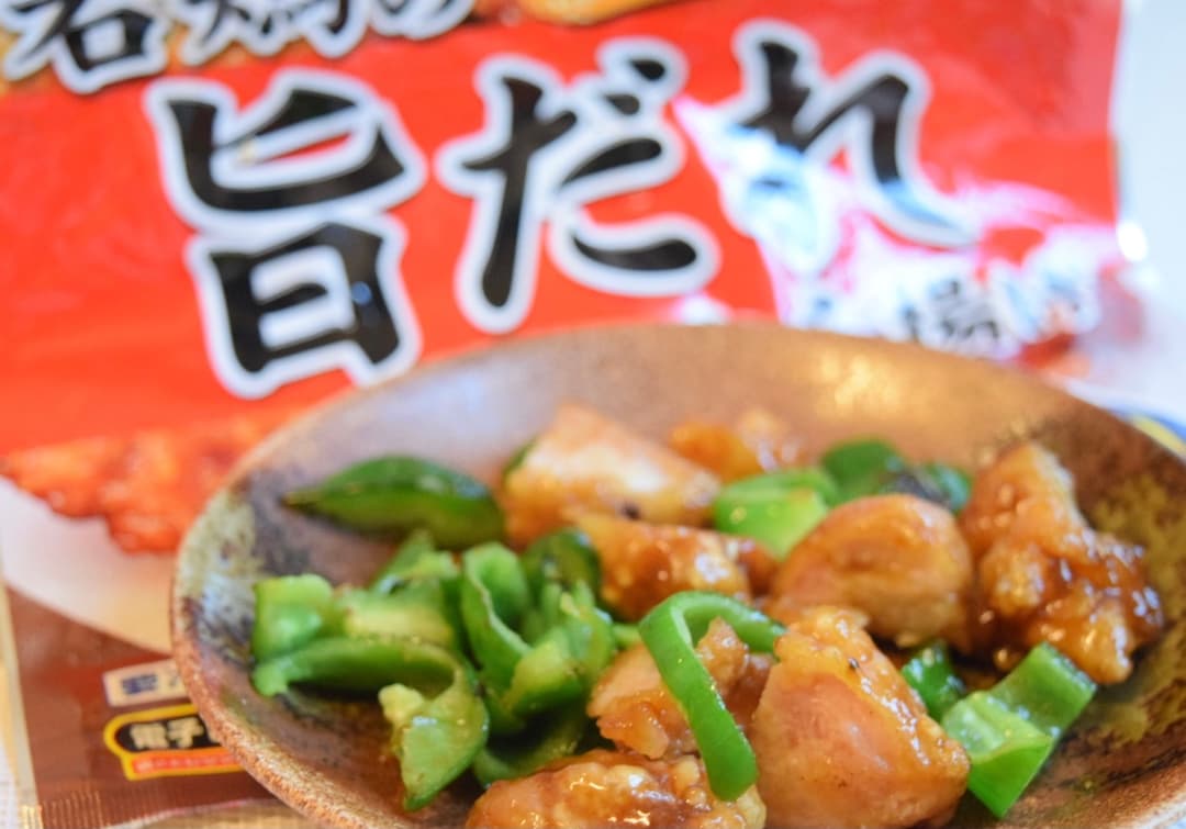 旨だれからあげのピーマン炒めの完成写真