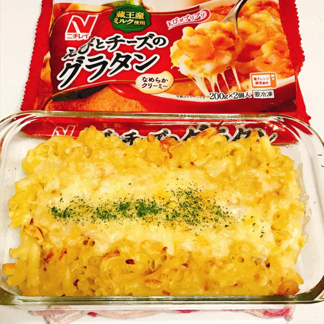 マカロニチーズ風の完成写真