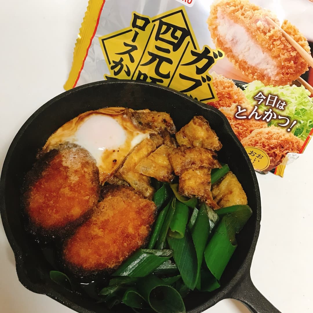 四元豚ロースかつの味噌煮の完成写真