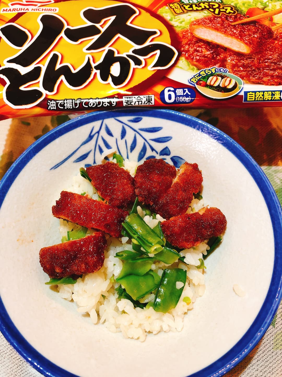 ソースとんかつ丼の完成写真