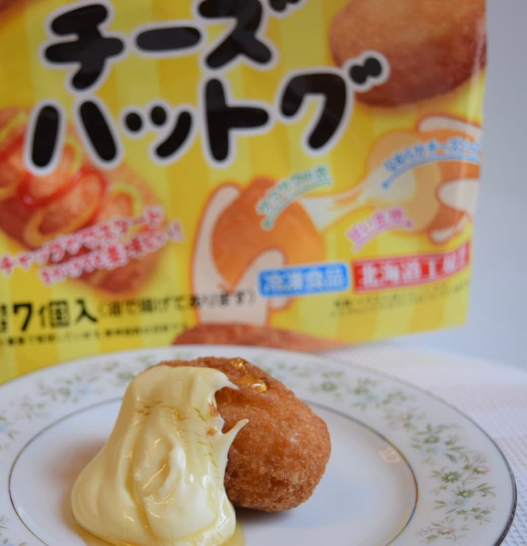 ハニークリームチーズのチーズハットグの完成写真