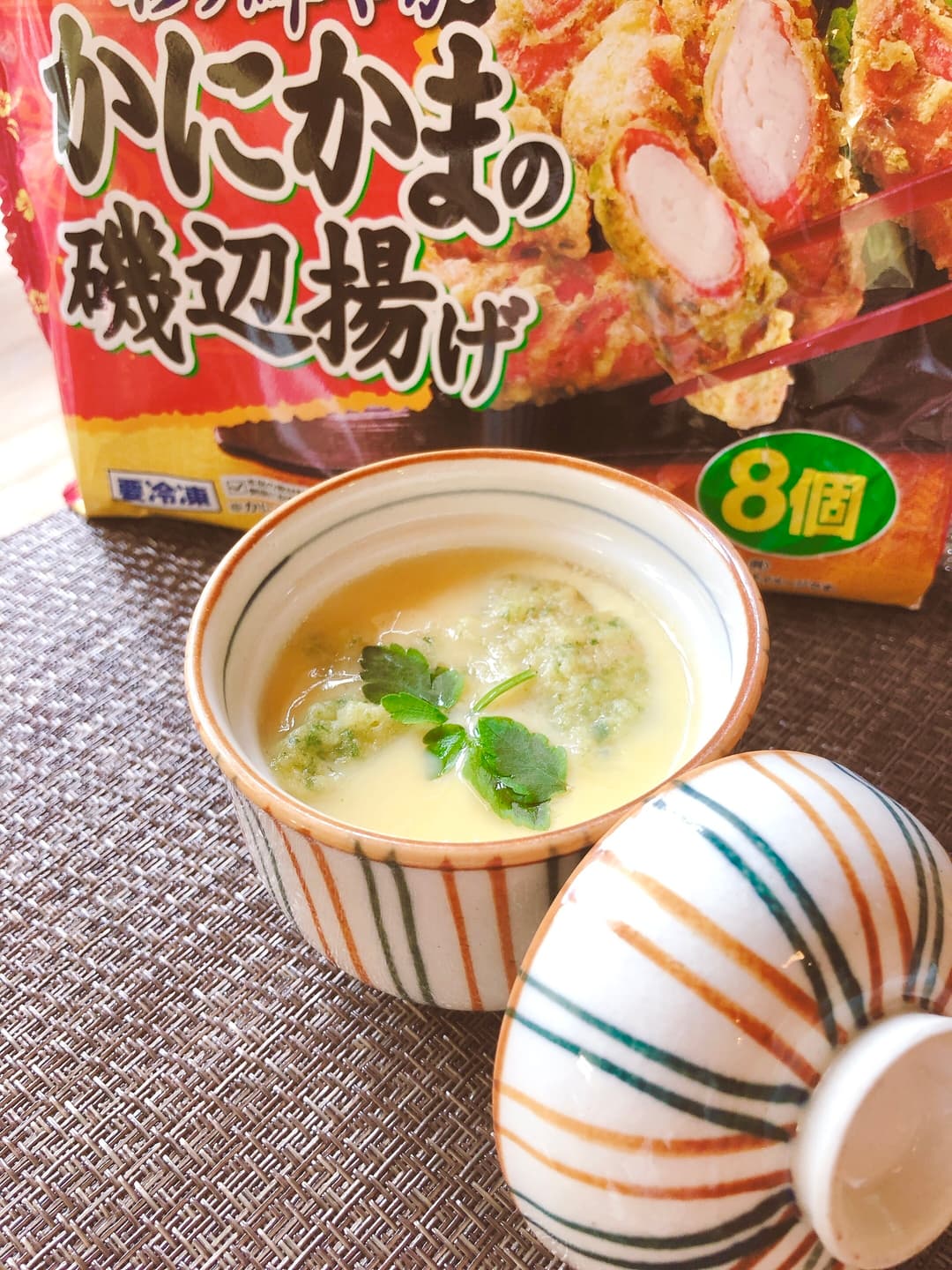 火を使わず簡単！かにかまの茶碗蒸しの完成写真