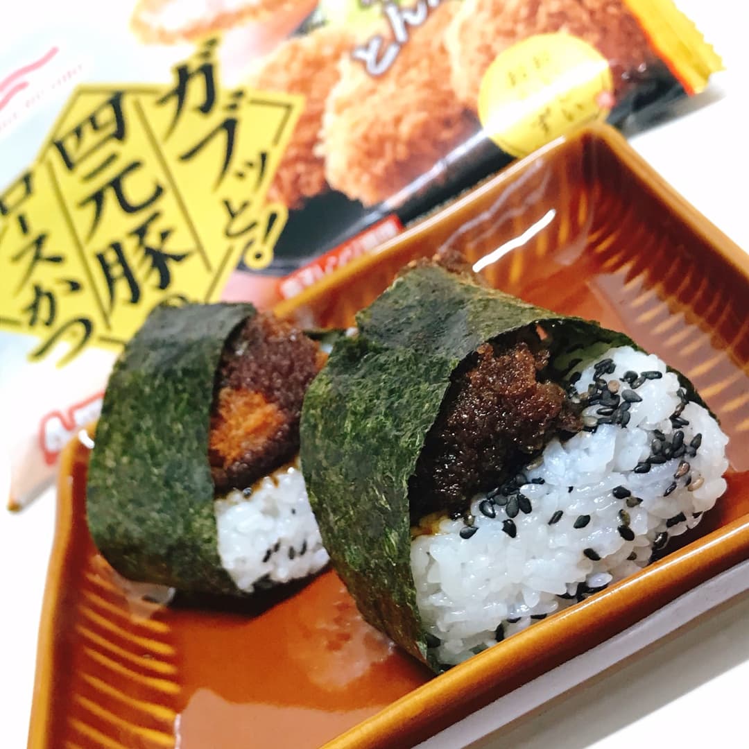 四元豚ソースカツにぎりの完成写真