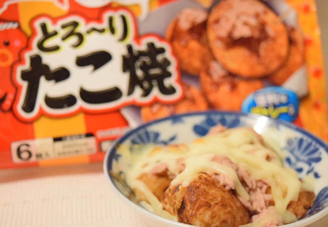 たこ焼きのツナチーズ焼きの完成写真