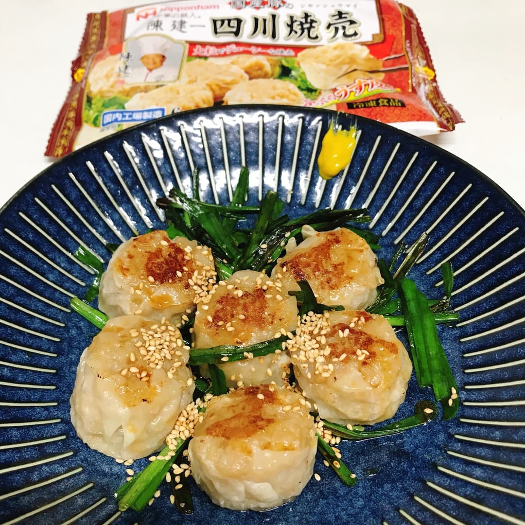 にら焼売炒めの完成写真