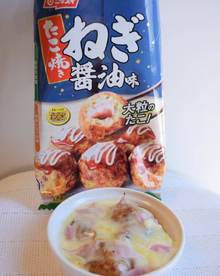 たこ焼きのグラタン風の完成写真