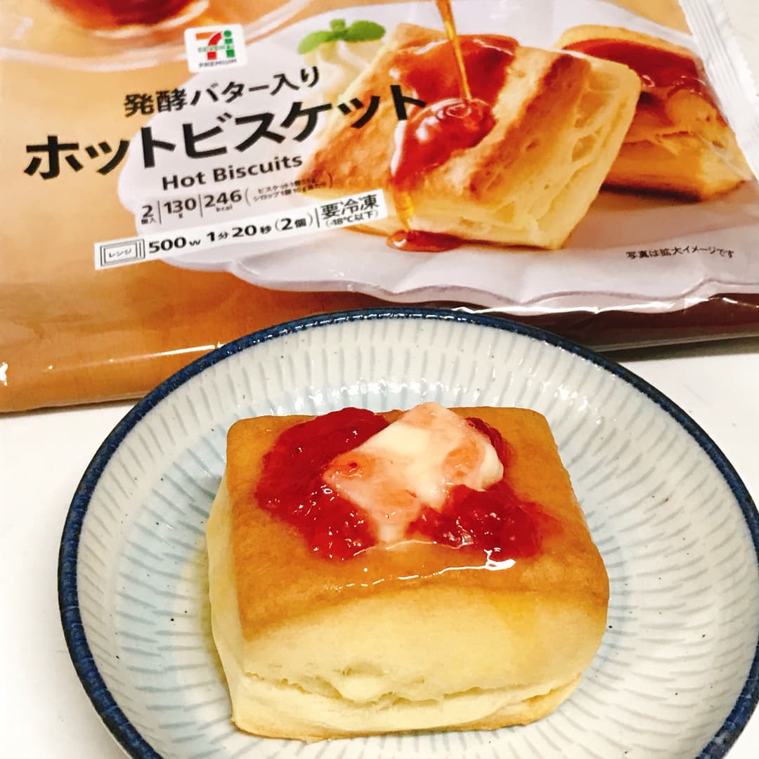 ホットビスケット苺バターの完成写真