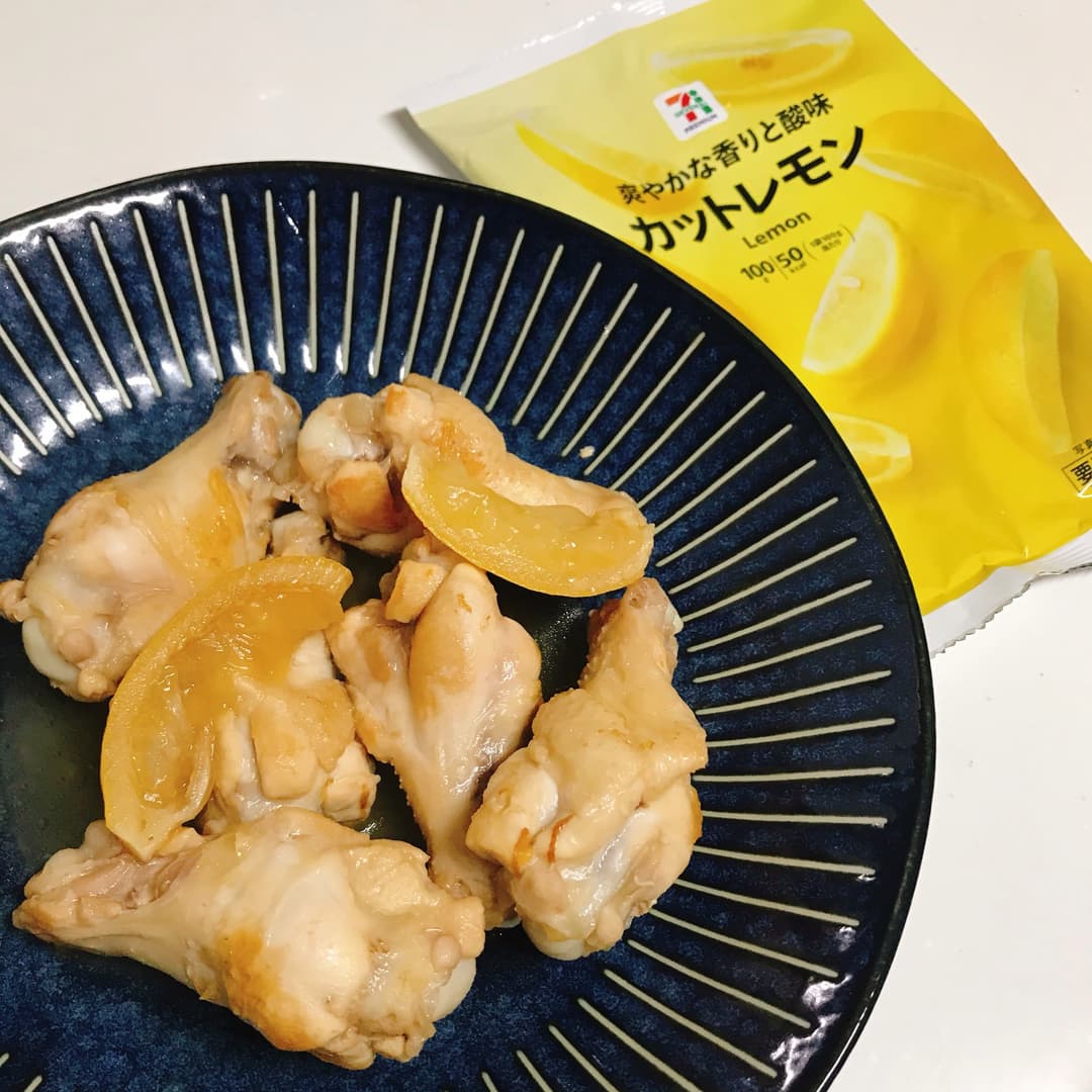 手羽元のはちみつレモン煮の完成写真