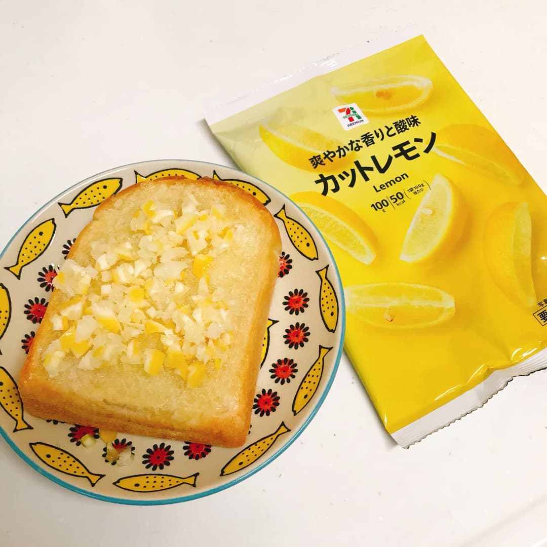 レモンバターシュガートーストの完成写真