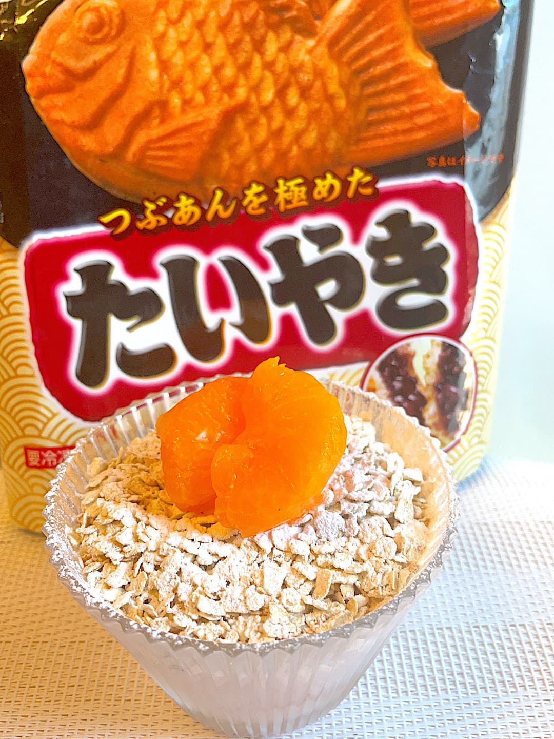 たいやきのオートミールヨーグルトの完成写真