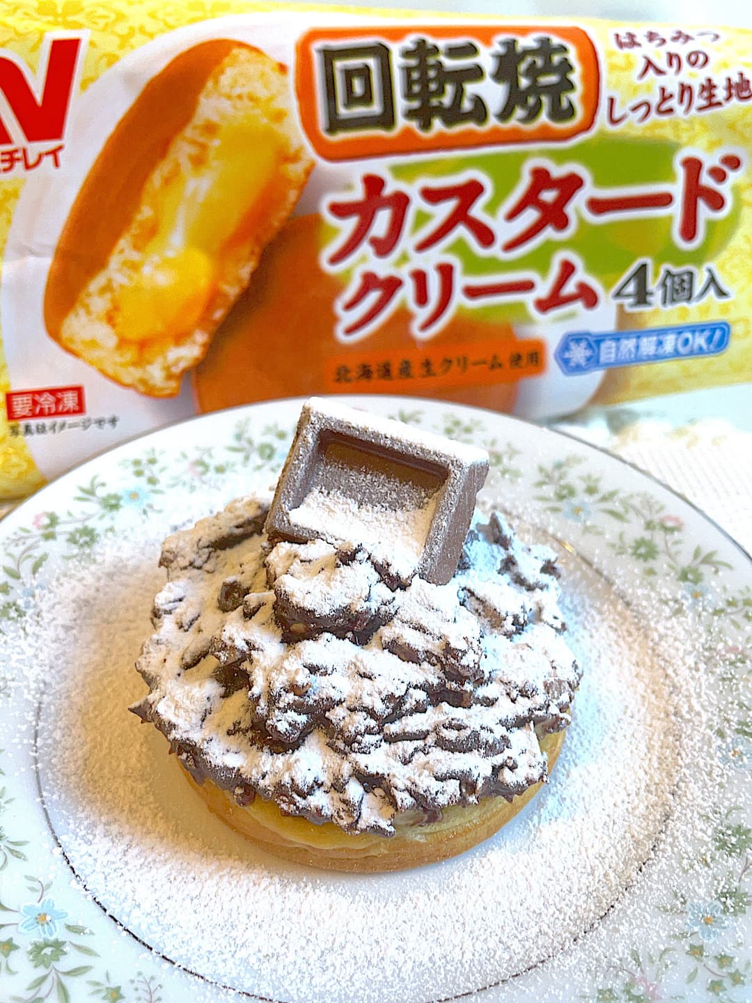 今川焼のオートミールチョコレートの完成写真