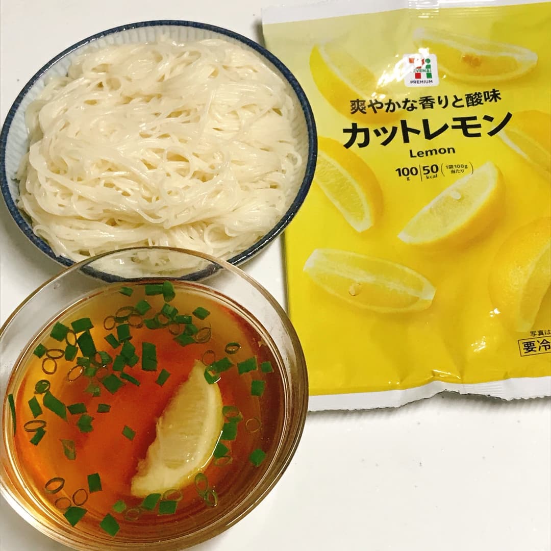 そうめんレモンつけ汁の完成写真