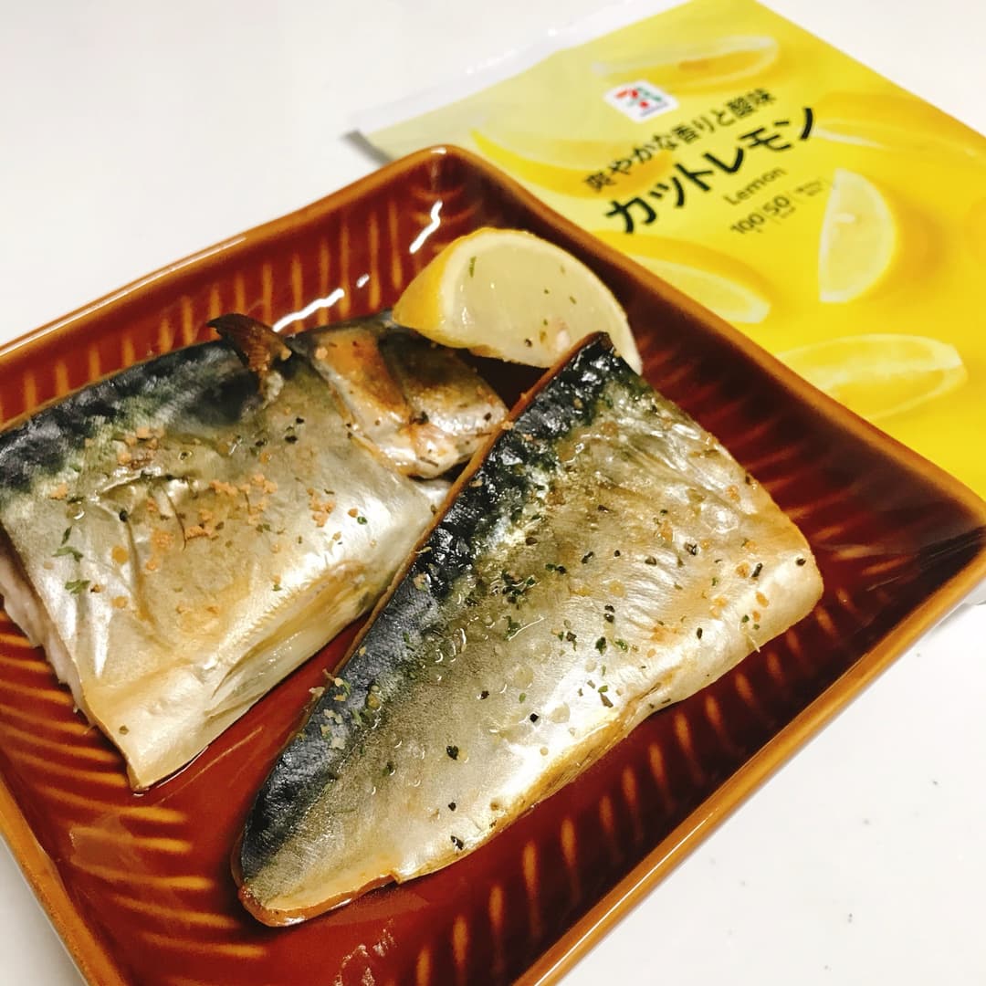 焼さばレモンがけの完成写真
