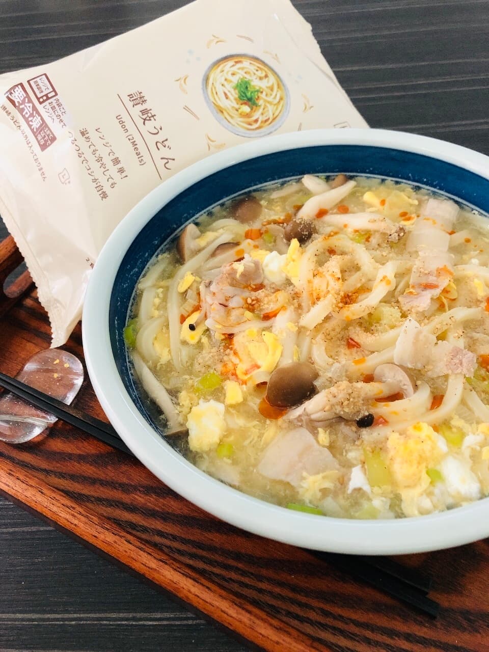 酸辣湯煮込みうどんの完成写真
