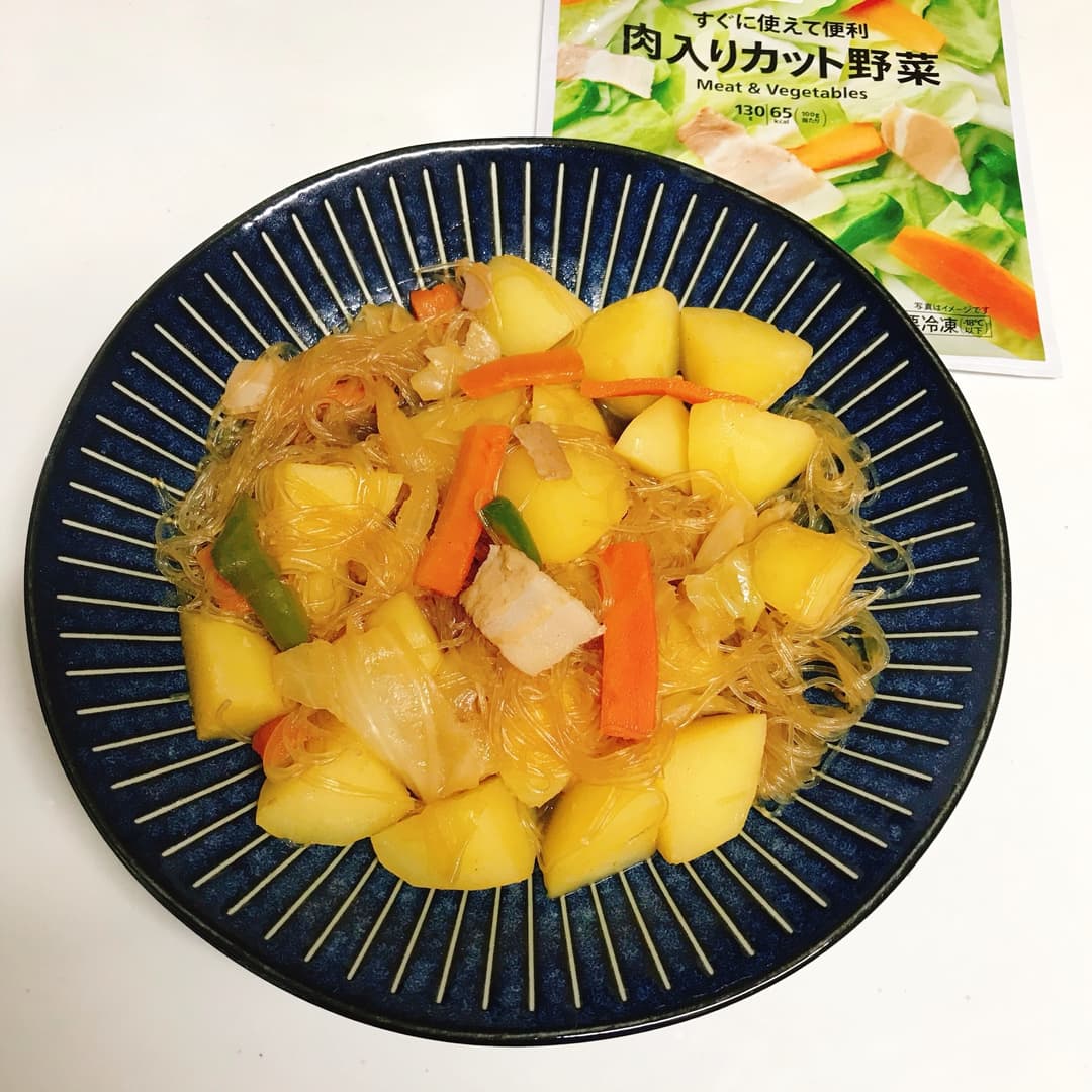 カット野菜の肉じゃがの完成写真