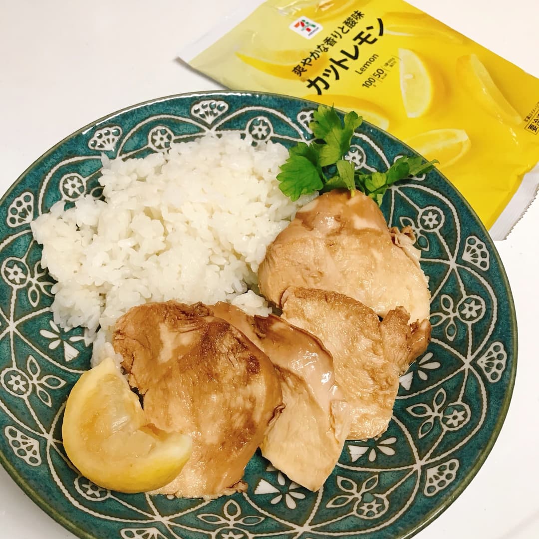 鶏のレモン醤油漬けの完成写真