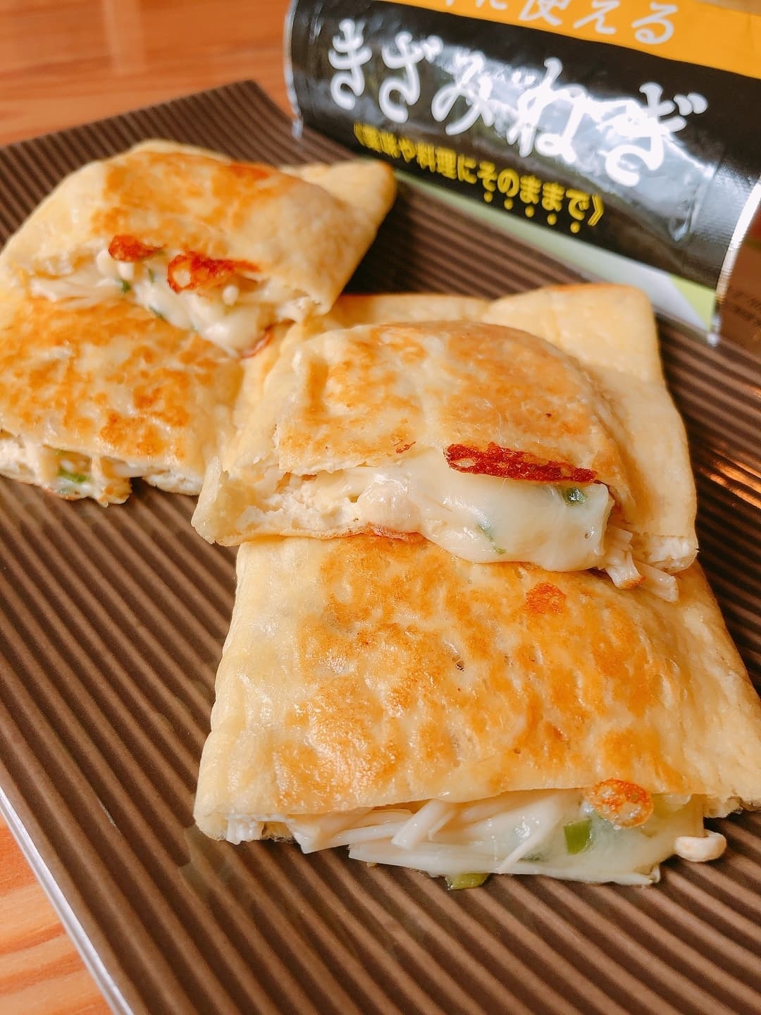 ネギ塩ダレのえのきチーズ焼きの完成写真
