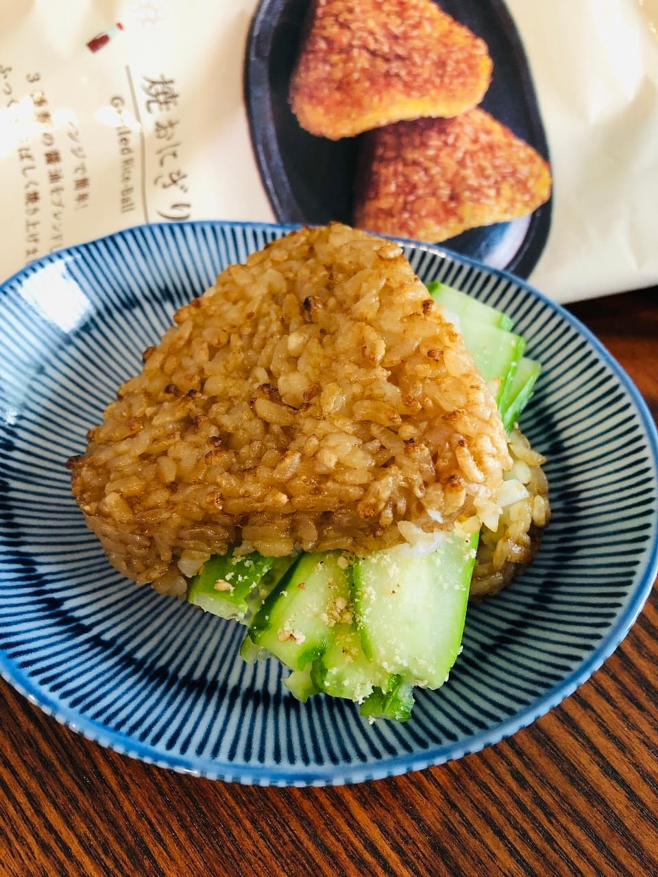 きゅうりのさっぱり焼きおにぎりの完成写真