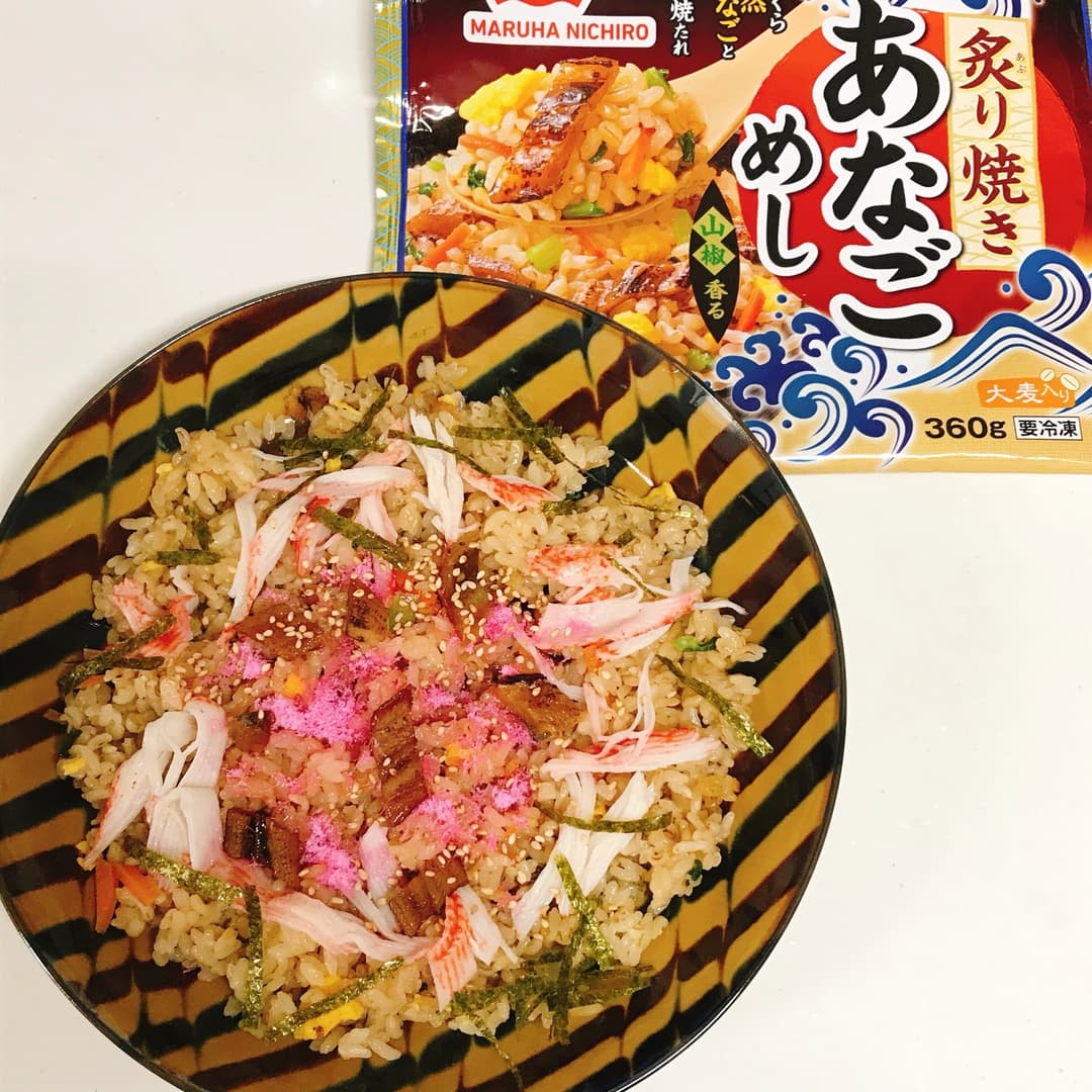 炙り焼きあなごのちらし寿司の完成写真