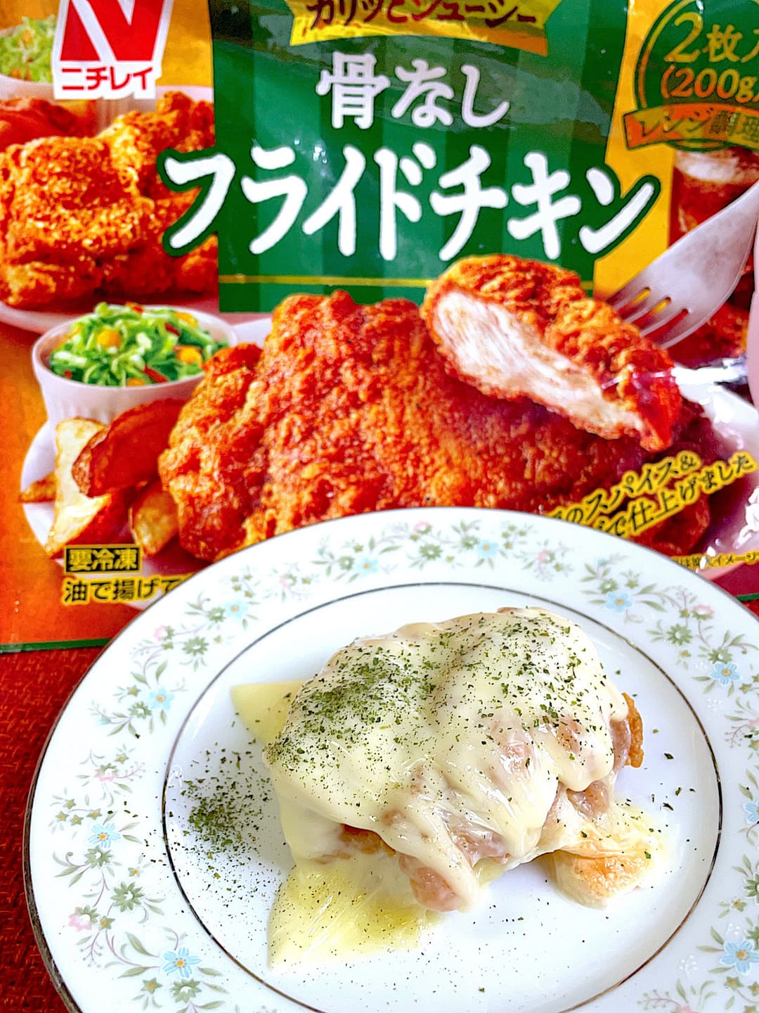 フライドチキンのマヨチーズ焼きの完成写真