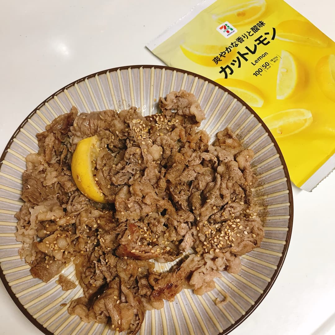 牛肉のレモン塩クミン炒めの完成写真