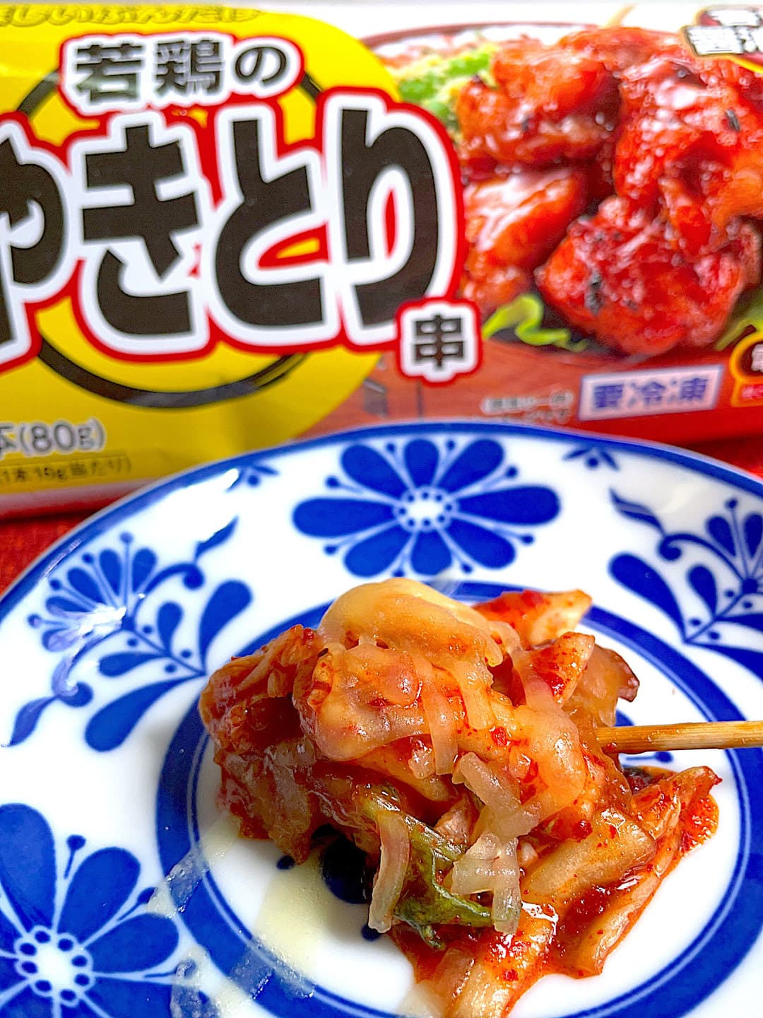キムチーズやきとり串の完成写真