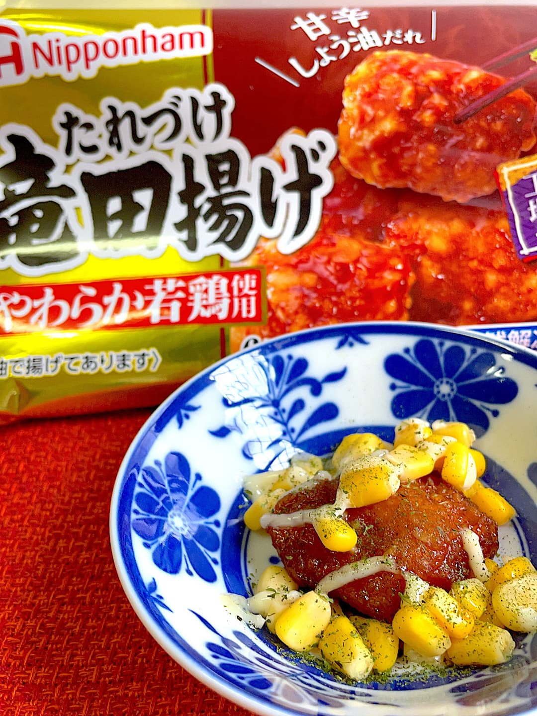 コーンマヨ竜田揚げの完成写真