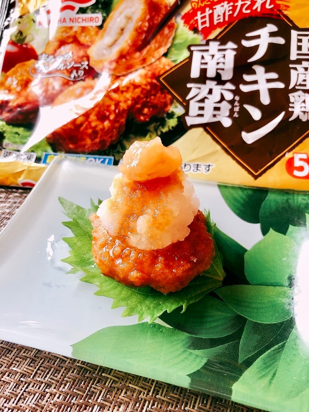 チキン南蛮の梅おろしのせの完成写真