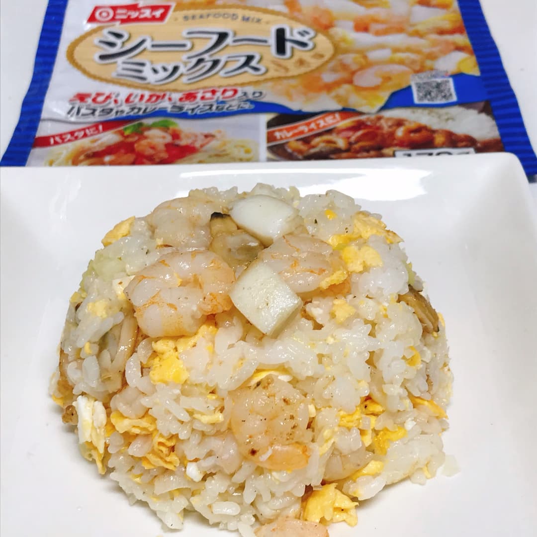海鮮たまご炒飯の完成写真