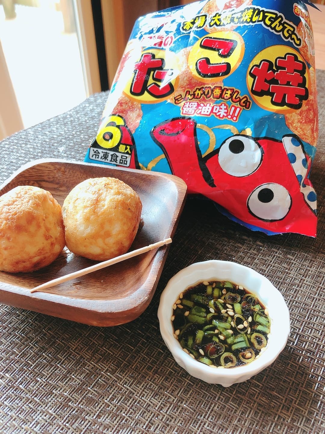 ヤンニョムダレのたこ焼きの完成写真