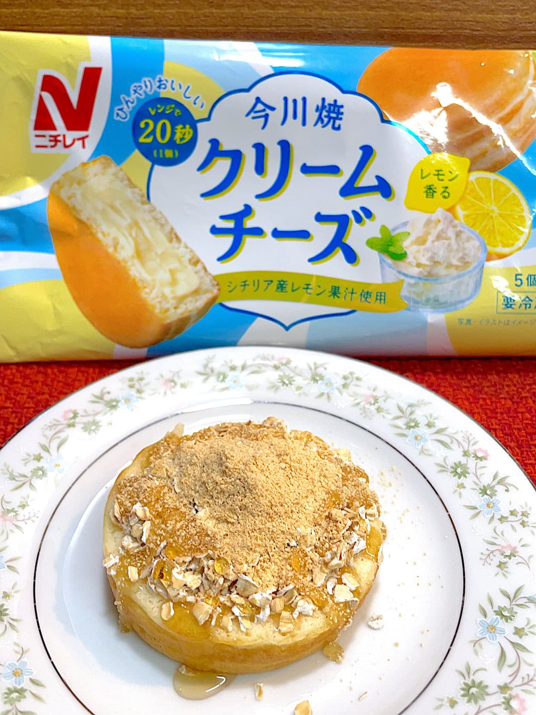 きなこオートミールの今川焼の完成写真