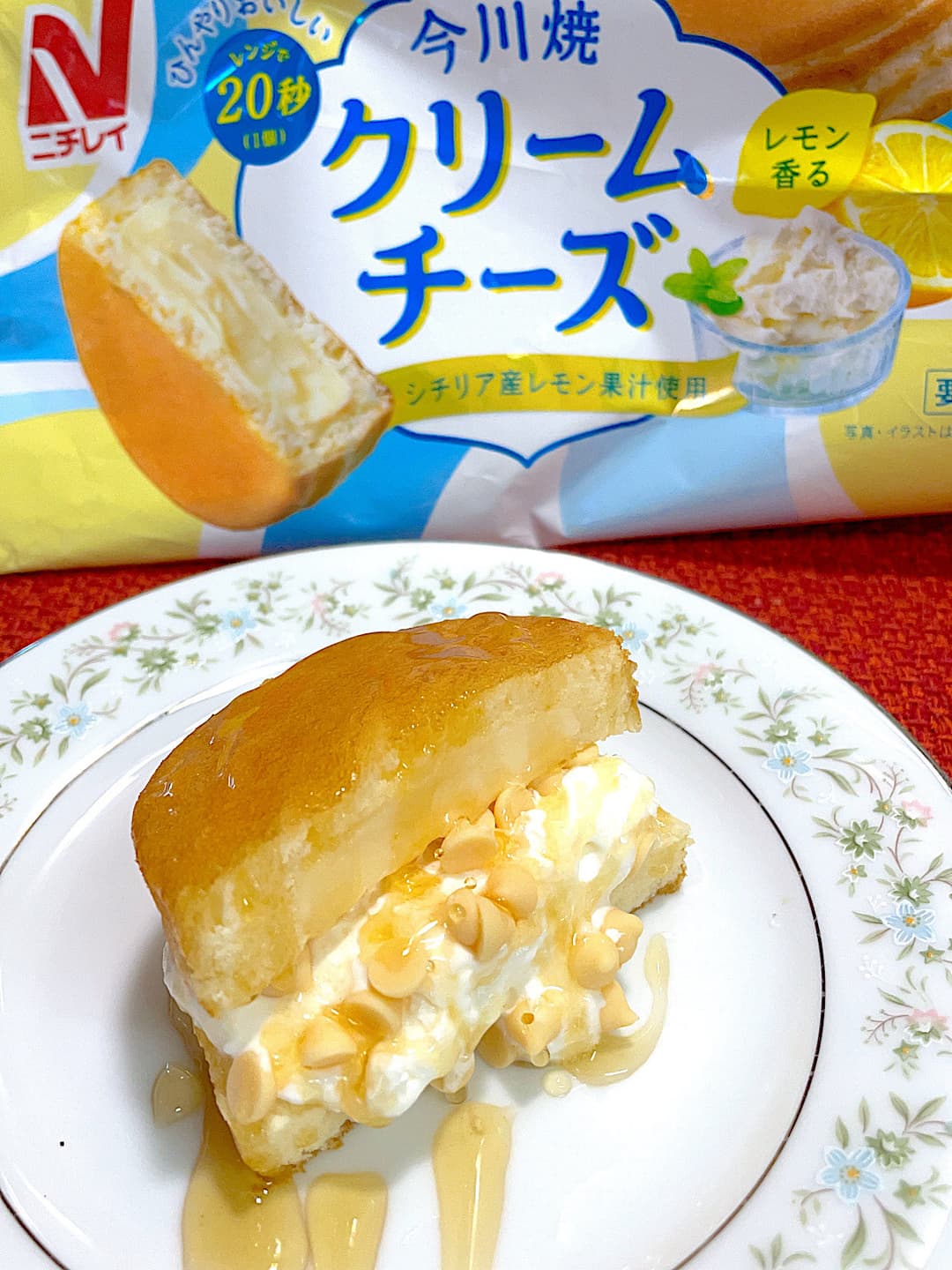クリームチーズ今川焼のチョコサンドの完成写真