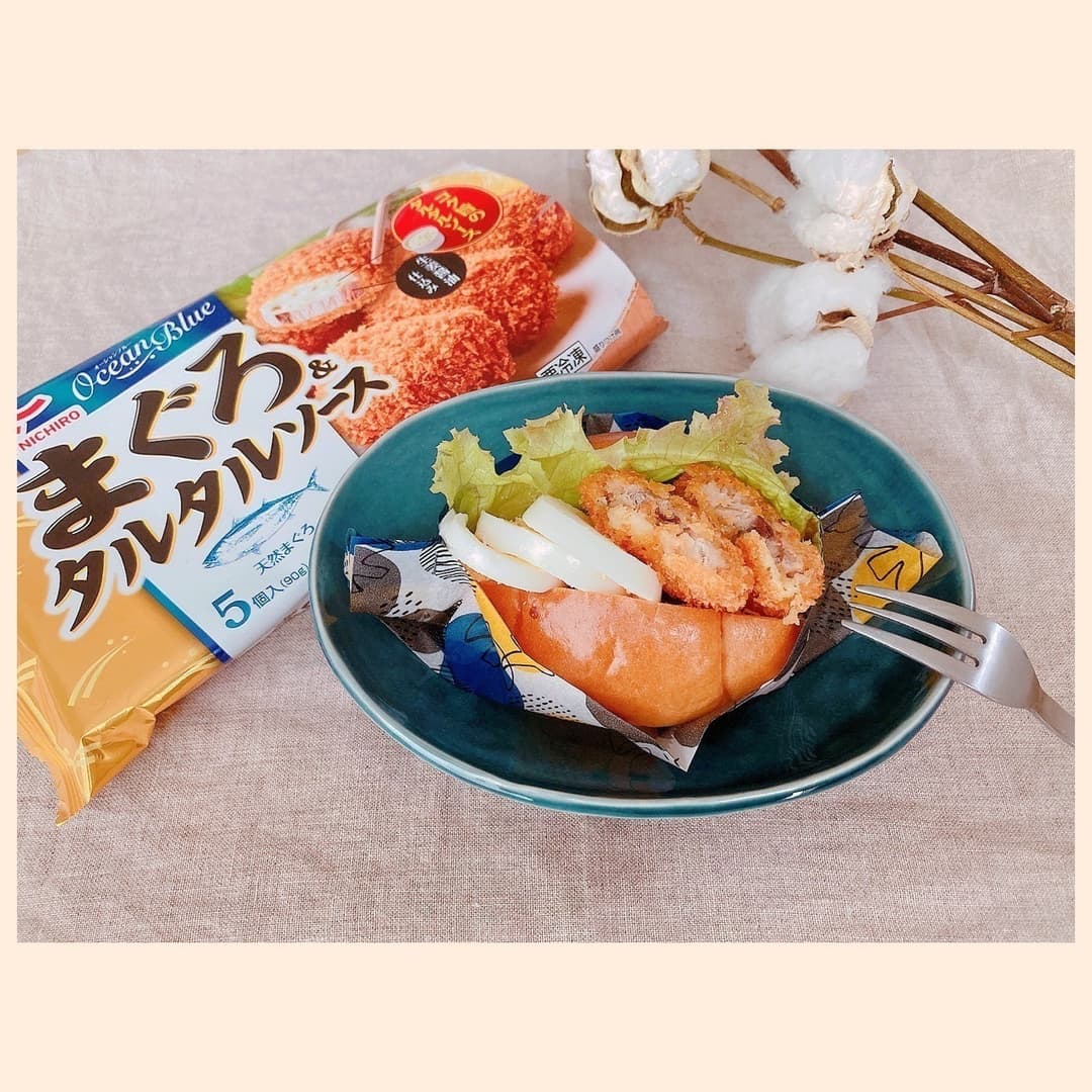 まぐろのタルタルソースサンドの完成写真
