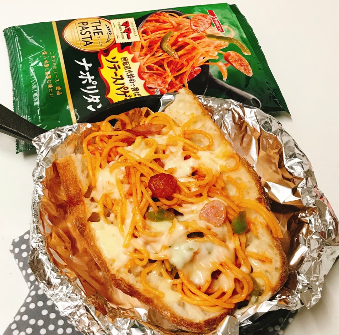 ナポリタンチーズパンの完成写真
