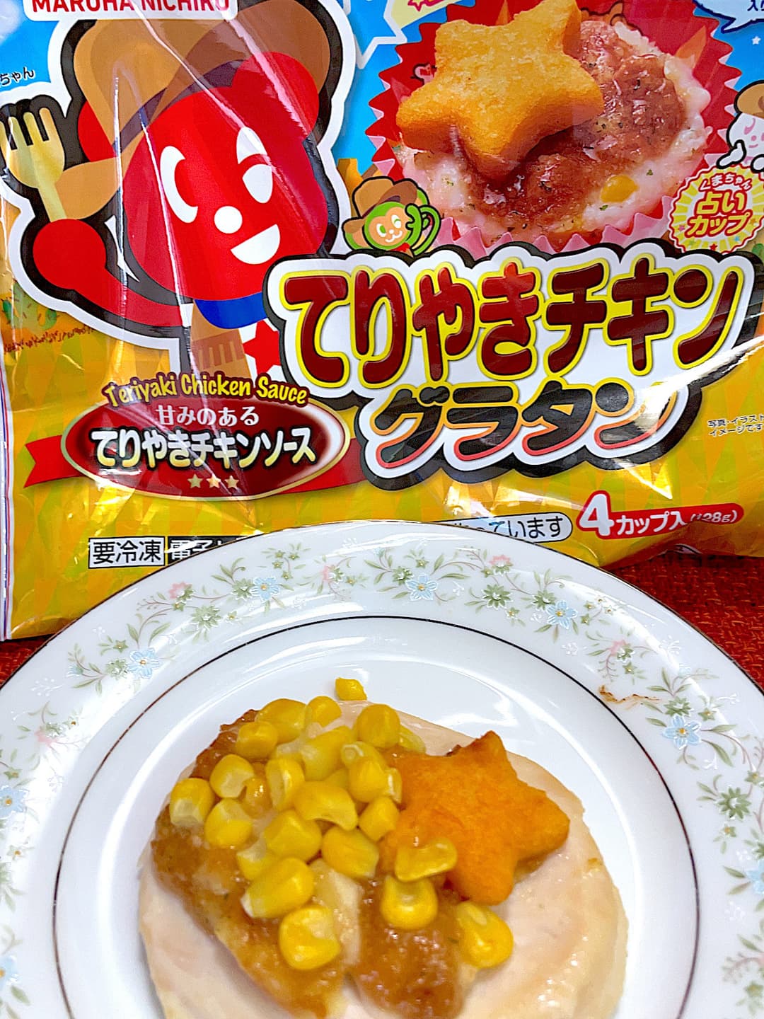 サラダチキンのコーングラタン焼きの完成写真