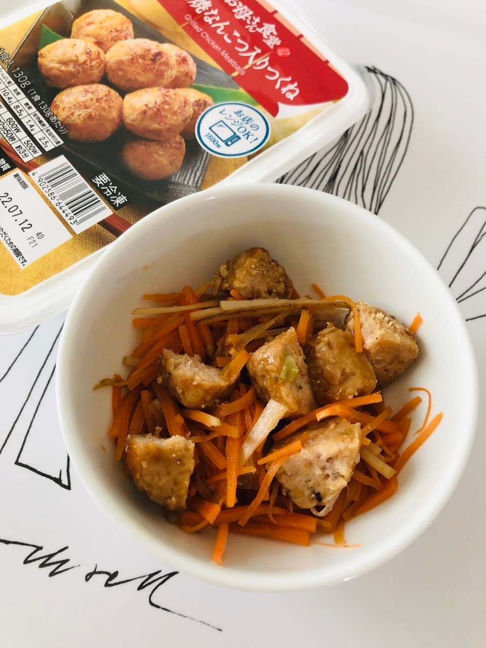 お弁当や副菜に◎つくねきんぴらの完成写真