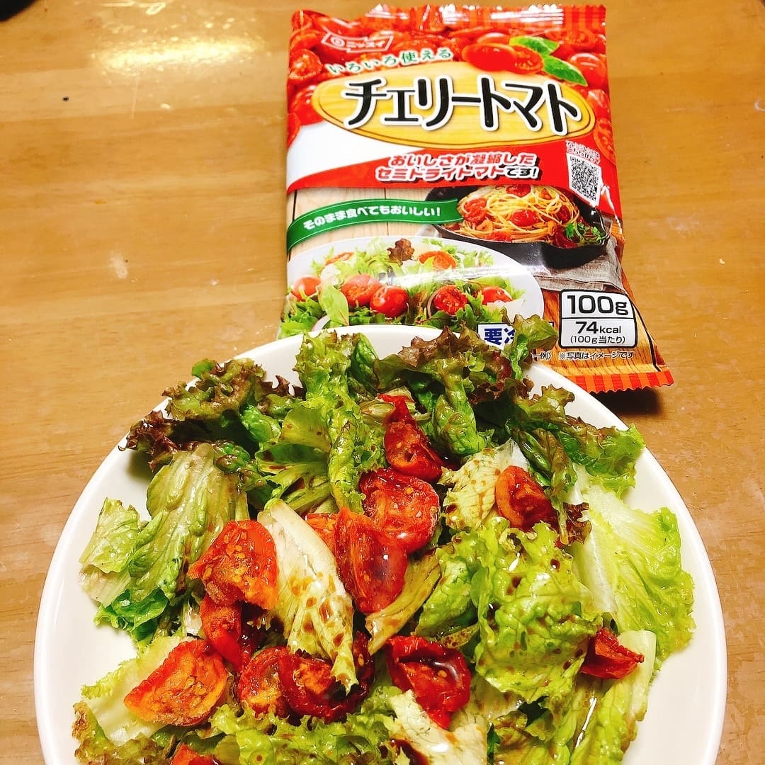 チェリートマトのチョレギサラダの完成写真