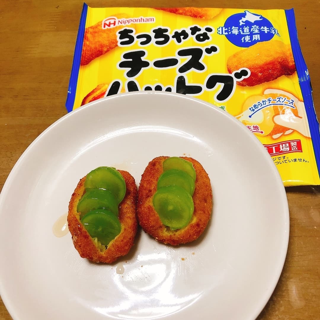 チーズハットグフルーツサンドの完成写真