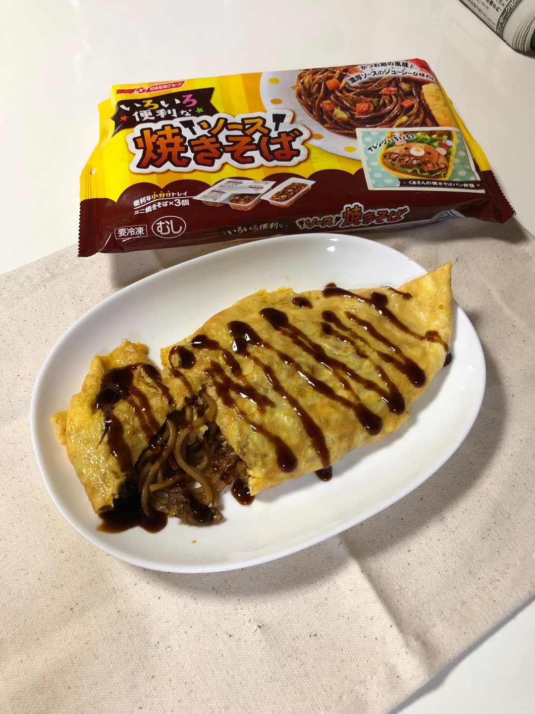 5分で簡単！オムソバ！の完成写真