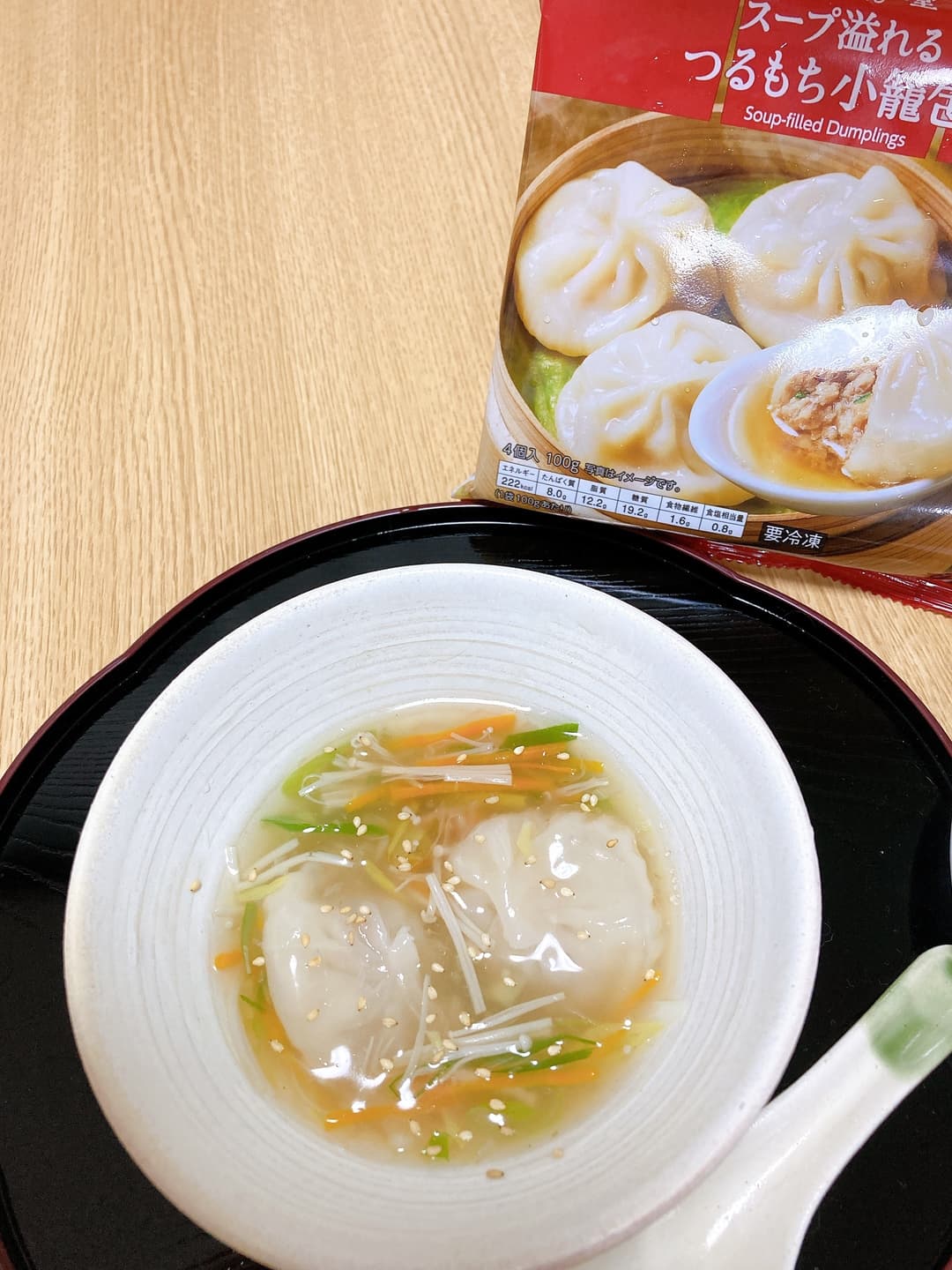小籠包のあんかけスープの完成写真