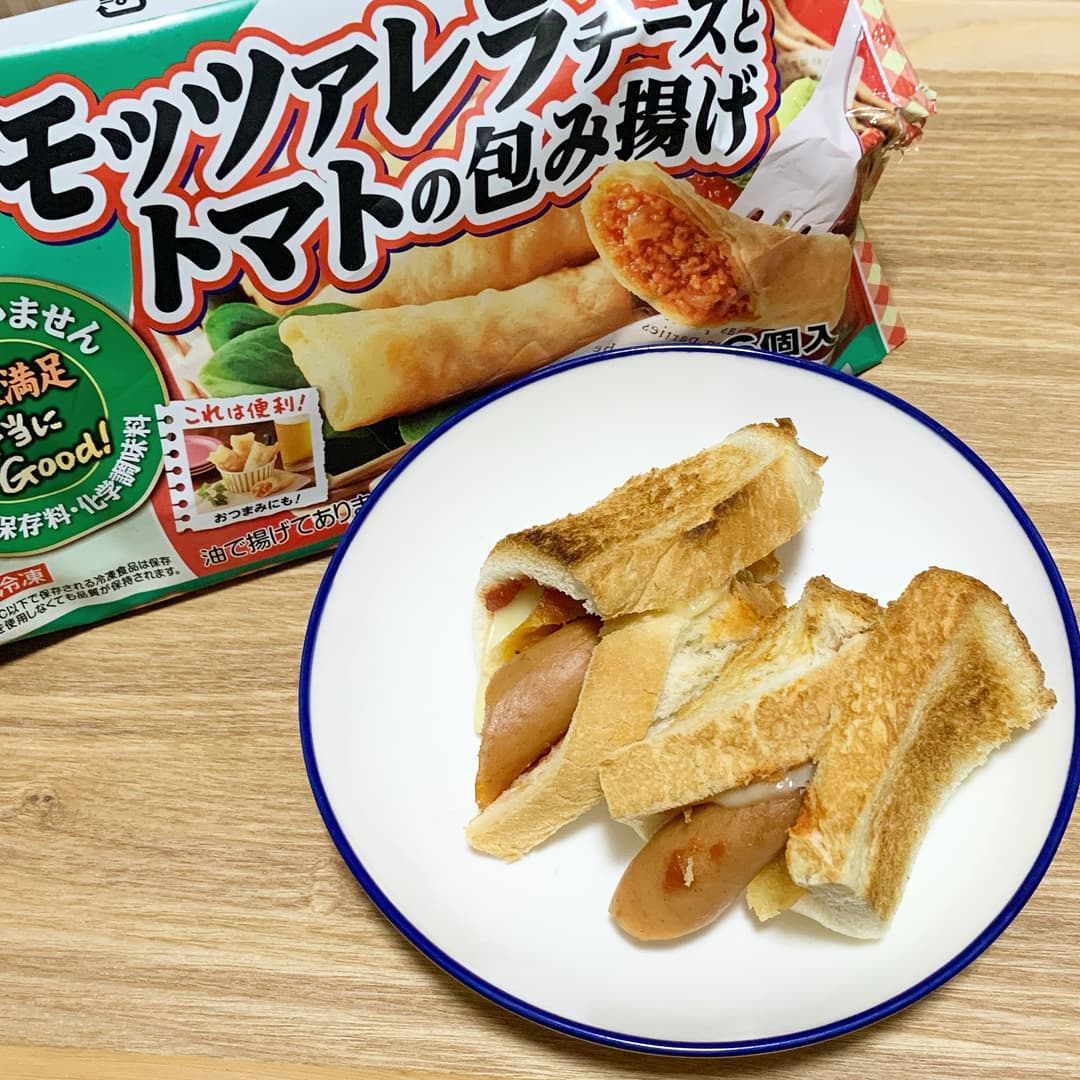 wチーズピザトーストの完成写真
